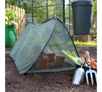 Gardenskill Pop Up Mini Grow Tunnel Cloche 1.25X0.5M H - Instant Bird Insect Net Plant Cover For Fruit Veg Raised Bed Planter Pk 2