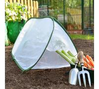 Gardenskill Pop Up Mini Grow Tunnel Cloche 1.5X0.6M H - Fine Insect Mesh Plant Protection Cover For Fruit Raised Bed Planter Pk 3