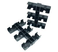 GardenSkill Raised Bed Accessories | Connectors, Planks & Pins to Extend 150mm High Build-a-Bed Vegetable Planters | Fits All 150mm High Models (Plastic Straight Connector Pk2)