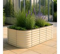 GardenSkill Raised Bed For Garden & Patio 180X90Cm, Large Galvanised Planter For Herbs, Vegetables, Fruit & Flowers With Anti Rust Coating