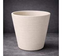 GardenSkill Scandi Indoor Plant Pot 15Cm / 6" Pack 2 - Fluted Flowerpot Planter & Drip Tray For Succulents Peace Lilies Herbs Home Decor