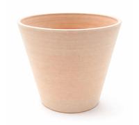 GardenSkill Scandi Style Indoor Plant Pot 20Cm, Clay Colour, Fluted Planter & Drip Tray With Textured Matte Finish For Succulents Peace Lilies