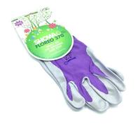 GardenSkill Showa Floreo 370 Gardening Gloves - Lightweight Multipurpose Outdoor Garden Gloves, Nitrile Easy Grip Coating, Large Purple Pk2