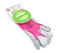 GardenSkill Showa Floreo 370 Gardening Gloves - Lightweight Multipurpose Outdoor Garden Gloves, Nitrile Easy Grip Coating, Medium Pink Pk3