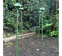 Gardenskill Telescopic Plant Stake & Connector Kit X 4 - Extendable Flower Supports & Canopy Domes For Greenhouse Climbing Crops