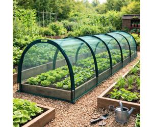Gardenskill Xl Grow Tunnel House Bird Net Insect Mesh Plant Protection Cover 5X1.5M H