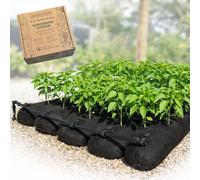GardenSoxx 4x8 (32 sq ft) Raised Garden Bed Kit with Built-in Drip Irrigation Watering System - Flexible Fabric Grow Bag Planter for Vegetables, Herbs & Flowers, Outdoor & Indoor, No Tools Required
