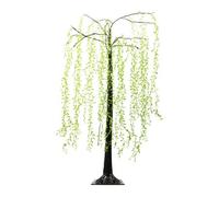 Gardenwize - 1.5m Solar Willow Tree Lights with 120 Warm White LEDs, Outdoor Solar Powered Garden Tree Light with Steady or Flash Mode, Decorative Garden Light