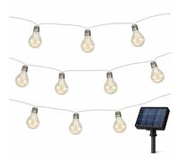 Gardenwize 10-Piece Solar String Lights - 2m Micro LED Bulb Lights