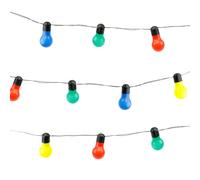 Gardenwize 10-Piece Solar String Lights - Tropical Multi-Coloured LED Lights 2m