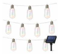 Gardenwize 10pc 2m Solar Tubular LED Bulb String Lights in Silver Gardenwize Silver