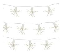 Gardenwize - 2 Metre 10 Piece Solar Powered Bright Bulb Garden String Lights, Pathway Lights - Decorative Garden Decorations No Running Costs (Starburst)