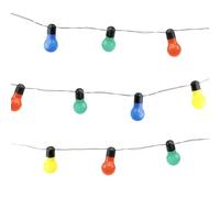 Gardenwize - 2 Metre 10 Piece Solar Powered Bright Bulb Garden String Lights, Pathway Lights - Decorative Garden Decorations No Running Costs (Tropical Globe)