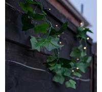 Gardenwize 2 Metre 20 Led Solar Powered Outdoor Ivy Leaf String Lights Fence Wall Decking Patio Decorative Lights