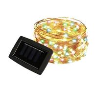 Gardenwize - 20m Solar Multi-Coloured LED String Lights, 200 LED Lights, Waterproof Copper Wire Outdoor Fairy Lights, Warm White String Lights Solar Powered for Outside Indoor Gazebo Wedding Party