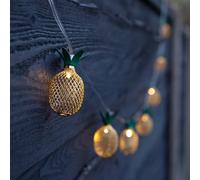Gardenwize 2M 10 Piece Solar Powered Pineapple Lantern Led String Lights Fence Decking Patio Wall Tree Lights