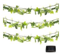 Gardenwize 2m Outdoor Solar Ivy Garland String Lights in Green Gardenwize Green