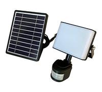 Gardenwize Solar Powered Motion Sensor Flood Light - IP44 Waterproof Outdoor Security Light with Infrared Detection, Automatic Bright LED, Energy Efficient, No Running Costs