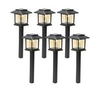 Gardenwize 6 Pack Illuminated Solar Path Stake Lights