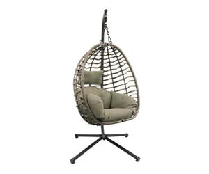 Gardenwize Chrysalis Hanging Egg Chair With Cushions