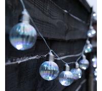 Gardenwize Garden Outdoor 2M Solar Iridescent Led Bulb String Fairy Lights
