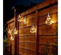 Gardenwize Garden Outdoor 2M Solar Micro Led Bulb String Fence Fairy Lights (10 Piece)