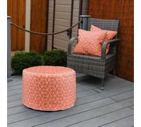 Streetwize Inflatable Ottoman Terracotta, Orange