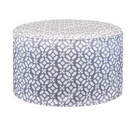 Outdoor Geo Pouf Ottoman, none