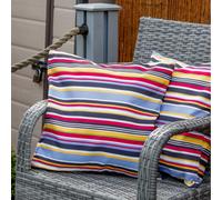 Gardenwize Outdoor Pair Of Stripe Scatter Cushions