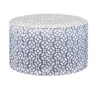 Outdoor Geo Pouf Ottoman, none