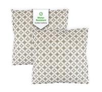 Gardenwize Pack of 2 Beige Diamond Printed Scatter Cushions Gardenwize Beige
