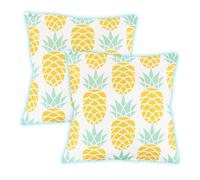 Gardenwize Pack of 2 Light Up Pineapple Printed Scatter Cushions Gardenwize Multicolor