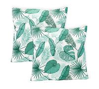 Gardenwize - Pack of 2 Outdoor Scatter Cushions, Garden Furniture Cushions - Covers & Pillows (Botanical)
