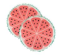 Gardenwize - Pack of 2 Outdoor Scatter Cushions, Garden Furniture Cushions - Covers & Pillows (Watermelon)