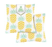 Gardenwize Pack of 2 Pineapple Print Scatter Cushions Gardenwize Multicolor