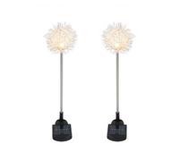 Gardenwize Pack Of 2 Solar Dandelion Stake Lights Decorative Outdoor Garden Path Border Lights