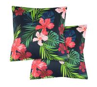 Outdoor Pair of Tropical Scatter Cushions, none