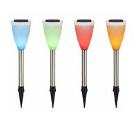 Streetwize Multi Function Colour Changing Stake Lights (Pack of 4)