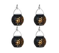Gardenwize Pack Of 4 Hanging Versatile Solar Lanterns