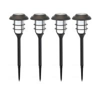 Gardenwize - Pack of 4 Solar Powered LED Garden Stake Lights, Pathway Lights - Patio, Decking, Awning, Camping, Pond, Memorial Lights - No Running Costs (Flaming LED)