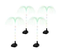 Gardenwize Pack of 4 Solar Jellyfish Stake Lights - Colour Changing LED Garden Lights