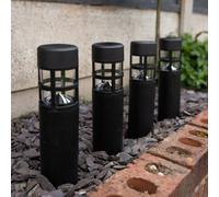 Gardenwize Pack Of 4 Solar Powered Garden Stake Lights Patio Decking Pathway Walkway Lights No Running Costs