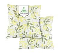 Streetwize Outdoor Pair Of Seat Cushions - Green/Grey Leaf