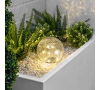 Gardenwize Solar Crackle Ball Light - 15Cm Diameter