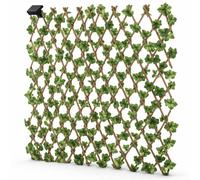 Gardenwize Solar Expandable Ivy Trellis Lights with 100 LEDs in Green Gardenwize Green