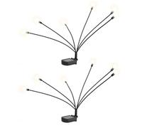 Gardenwize Solar Firefly Lights (Pack of 2) in Black Gardenwize Black