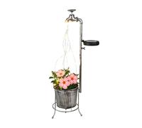 Gardenwize - Solar Garden Ornament, Vintage Tap Design/LED Water Effect | 30 Warm White LEDs, Automatic Night Illumination, 62cm Freestanding Design, Rechargeable Battery, No Mains Wiring