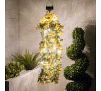 Gardenwize Solar Hanging Primrose Flower 30 Led Lights - Yellow