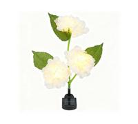 Gardenwize Solar Hydrangea Stake Light - 30 LED Garden Flower Light in White Gardenwize White