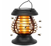 Gardenwize Solar Lantern - 2-in-1 Flame Effect Light & Bug Zapper